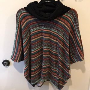 Poncho with sleeves